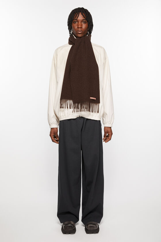 (image for) Unique Flavor Fringe wool scarf - skinny